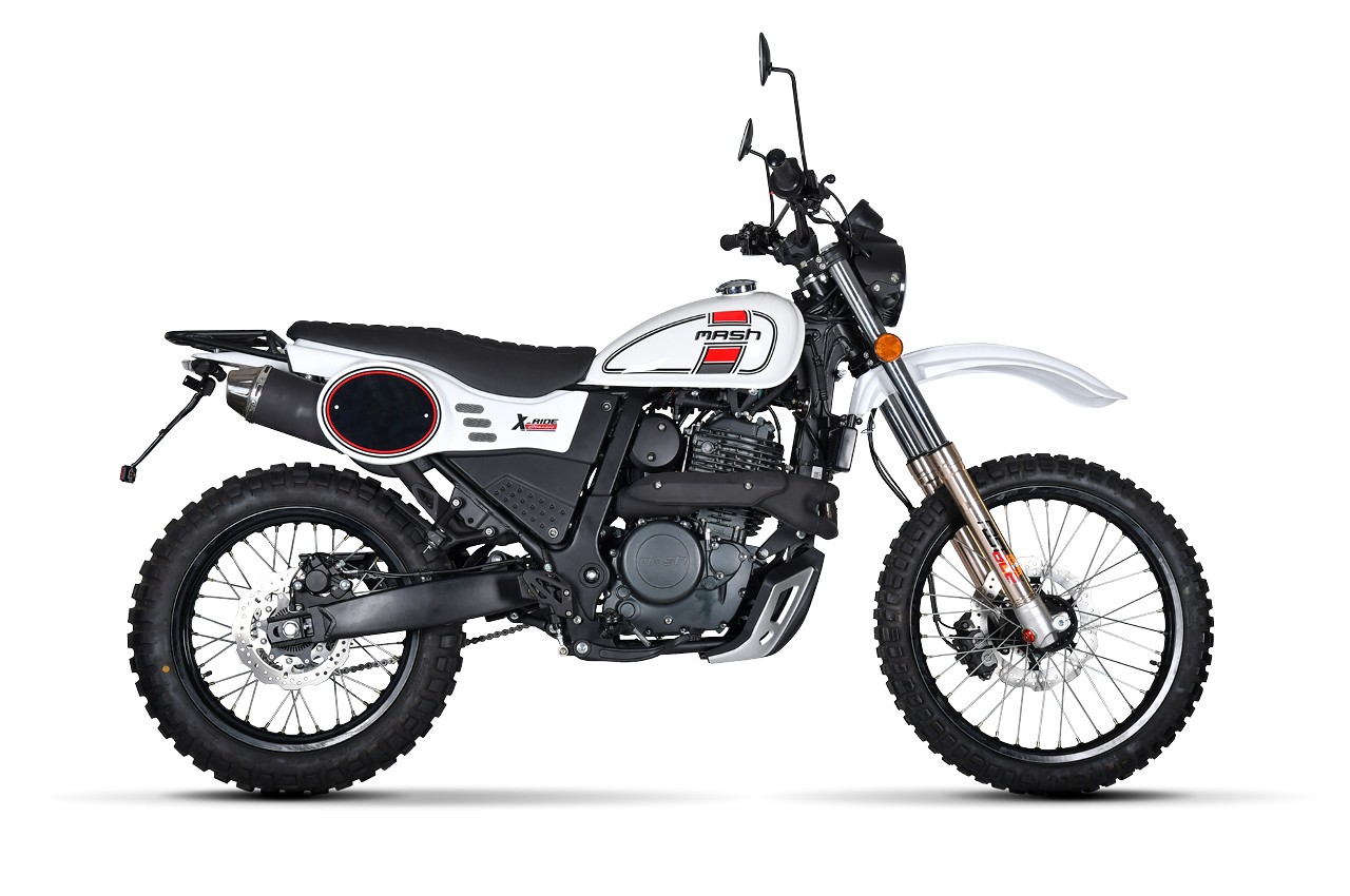 Mash X-Ride 650 Trail on mountain road